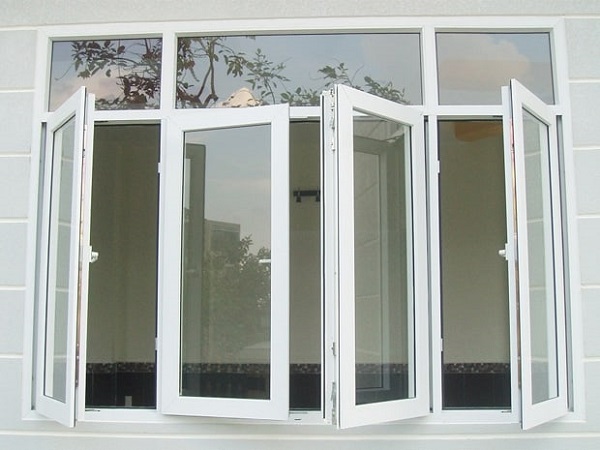 Mẫu cửa sổ nhôm kính 4 cánh đẹp cho phòng ngủ