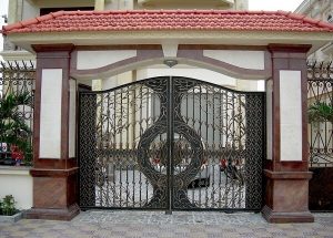 Mẫu cổng hàng rào đơn giản an toàn