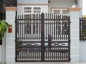 Mẫu cổng nhà cấp 4 đơn giản an toàn