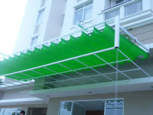 Giá bao nhiêu 1 mét vuông mái hiên tự động