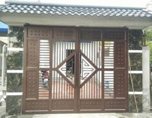 Cửa nhà gỗ 4 cánh đẹp hiện đại