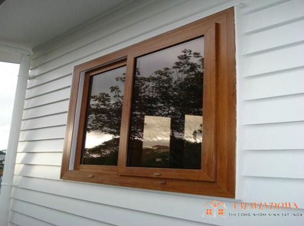 Mẫu cửa sổ nhựa giả gỗ được lựa chọn  nhiều trong thiết kế