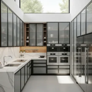 Tổng hợp 99+ mẫu tủ bếp nhôm kính đẹp và hiện đại nhất 2026