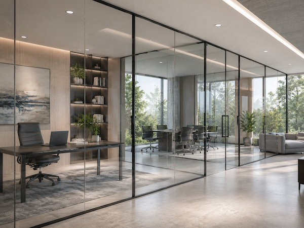 Vách kính cường lực