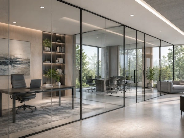 Vách kính cường lực