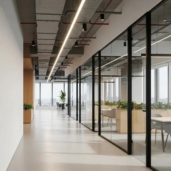 Vách ngăn kính cường lực Công ty TNHH Vina Quận 1, TPHCM