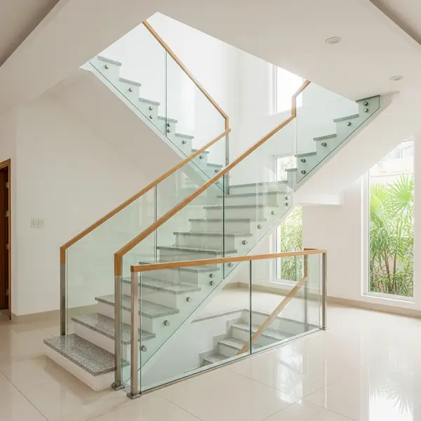 Cầu thang kính cường lực Anh Bảo Thủ Đức, TPHCM