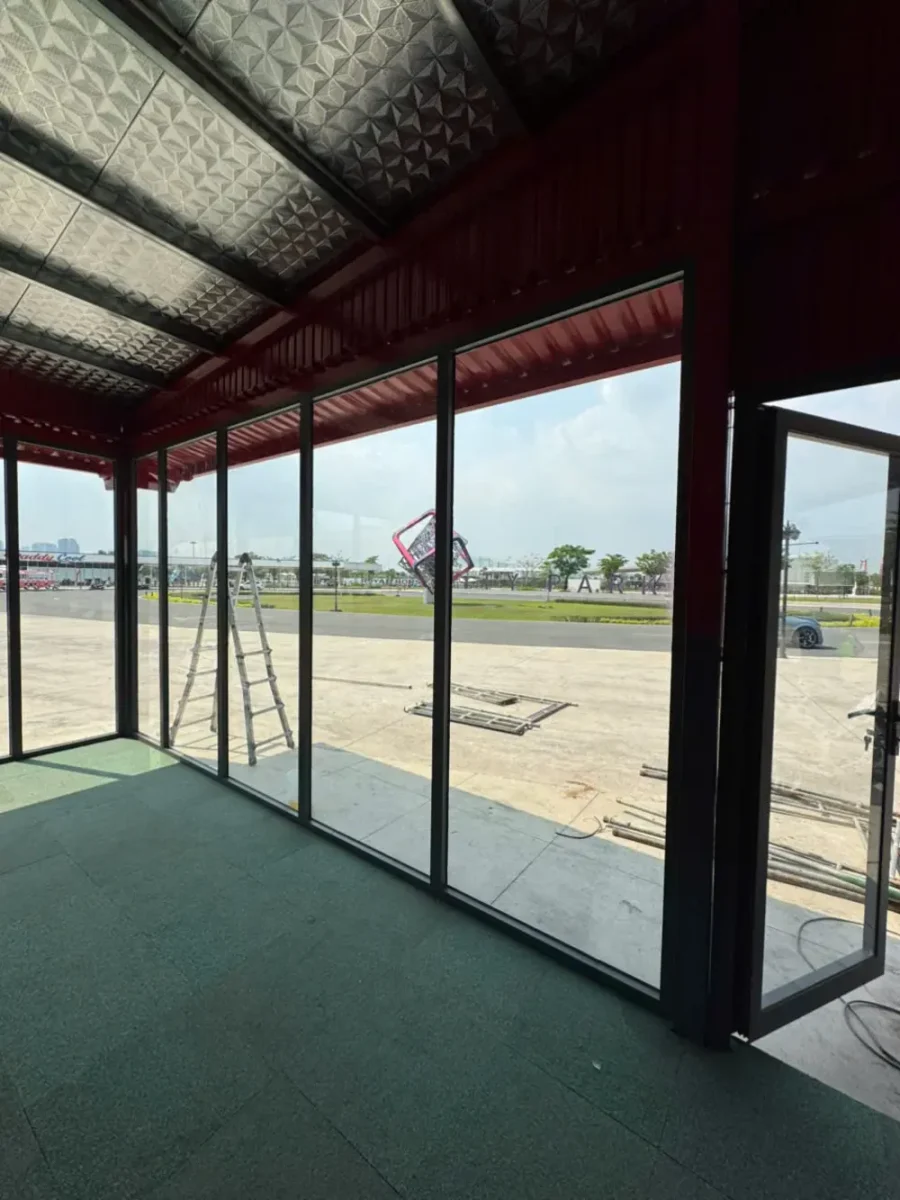 Cửa nhôm kính, Vách ngăn nhôm kính Mân Cha Quận 11, TPHCM
