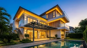 Mái kính cường lực & Lan can Chị Thủy Thảo Điền, Quận 2, TPHCM