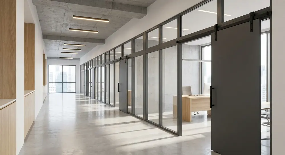 Vách kính & Cửa lùa nhôm Tập đoàn Nam Phát Quận 10, TPHCM